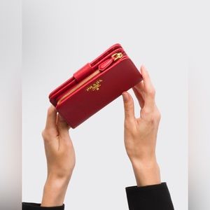 PRADA Small Saffiano Leather Wallet